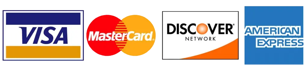 all major credit cards accepted