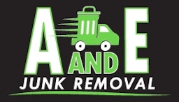 a and e junk removal logo